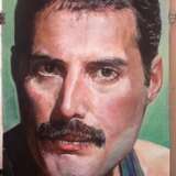 “Portrait of a legend rock ' n roll.Freddie Mercury” Mixed media Realist Historical genre 2019 - photo 1