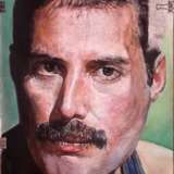 “Portrait of a legend rock ' n roll.Freddie Mercury” Mixed media Realist Historical genre 2019 - photo 2