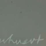 KUHNERT, HORST (geboren 1939), "Tafelbild rot, blau, schwarz", - фото 2