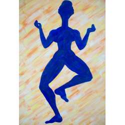 “THE SPIRIT OF THE BLUE RACE” Canvas Oil paint Surrealism Mythological 2012 - photo 1