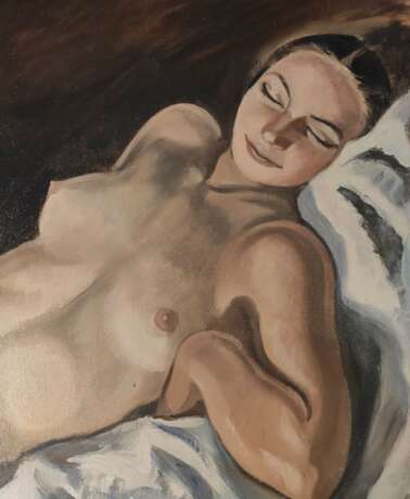 “Sleeping” Canvas Oil paint Realist Genre Nude 2019 - photo 2
