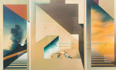 FÖLLER, PETER (geboren 1945), Triptychon "Gezeiten",