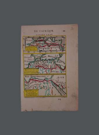 Карты Северной Африки Алена Малле Ален Манессон-Малле (1630 - 1706) Медь Смешанная техника Античный период 1685 г. - фото 1