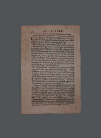 Лотарингия. Алена Малле Alain Manesson Mallet (1630 - 1706) Kupfer Gemischte Technik Antike Zeit 1685 - Foto 2