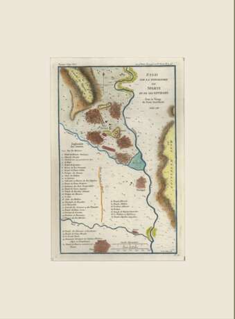 Карта Древней Греции М. Барби дю Бокаж. Jean-Denis Barbié du Bocage Copper Mixed media Antique period 1749 - photo 1