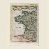 Западная Франция. Алена Малле. Alain Manesson Mallet (1630 - 1706) Copper Mixed media Antique period 1685 - photo 1