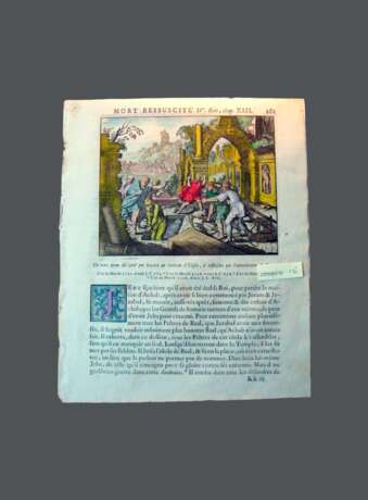 Смерть и воскрешение Kupfer Gemischte Technik Antike Zeit 1735 - Foto 1