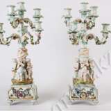 “ porcelain candelabra XIX-XX in” - photo 1