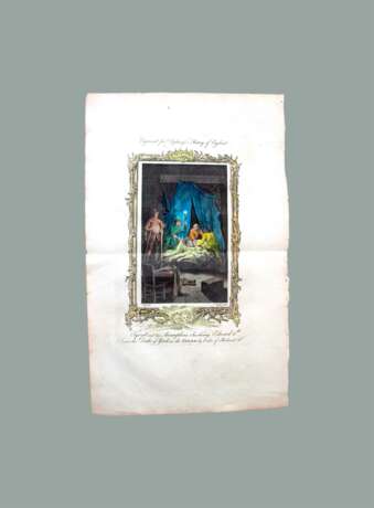 Тирел и его сообщники душат Эдуарда V. Сидней храм. Copper Mixed media Antique period 1775 - photo 1