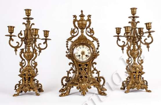 “Bronze clock garnitur” - photo 1