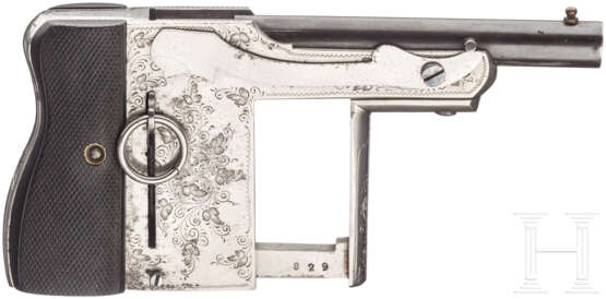 Handdruckpistole Rouchouse-Merveilleux, um 1890 - Foto 2