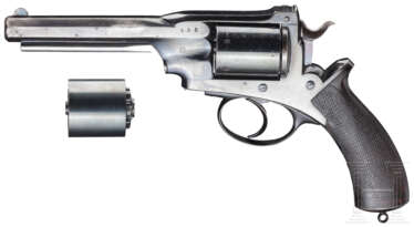 Dean-Harding Dual System Revolver mit Wechseltrommel, um 1870
