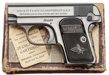 Colt Modell 1908 .25 Hammerless, im Karton