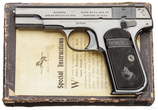 Colt Modell 1908 .380 Hammerless Pocket, im Karton - Foto 1
