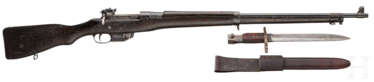 Ross Rifle Mark III, Military Model 1910, mit Bajonett