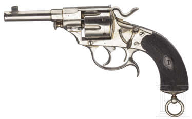 Offiziersreichsrevolver Modell 1879/83 Typ Hybridrevolver, vernickelt