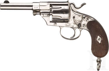 Offiziersreichsrevolver Modell 1879/83 Typ Hybridrevolver, vernickelt