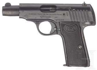 Walther Modell 4, Militärkontrakt, Lizenzfertigung, mit Tasche