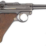 Pistole 08, DWM 1910 / 1920, Reichswehr, mit Koffertasche, 2 ngl. Magazine - Foto 2