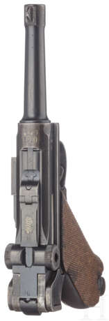 Pistole 08, DWM 1910 / 1920, Reichswehr, mit Koffertasche, 2 ngl. Magazine - Foto 3