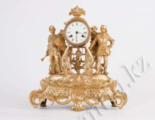 Mantel clock with rare movement.
