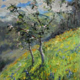 «Le printemps dans les Carpates» Toile Peinture à l'huile Impressionnisme Peinture de paysage 2020 - photo 1