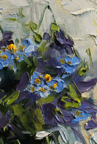 „Frühlingsblumen“ Leinwand Ölfarbe Impressionismus Stillleben 2020 - Foto 2