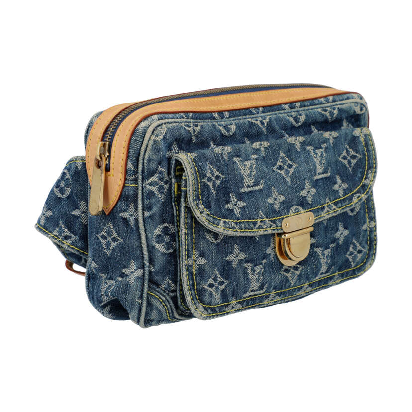Louis Vuitton Denim Bum Bag - Blue Mini Bags, Handbags - LOU11893