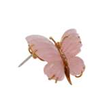 Brosche "Schmetterling" aus Rosenquarz, - фото 2