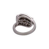 Ring mit 3 Altschliffdiamanten, zusammen ca. 2 ct, - Foto 4