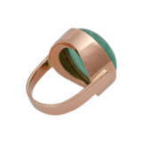 Ring mit rund-ovalem Smaragdcabochon von ca. 30 ct, - Foto 3