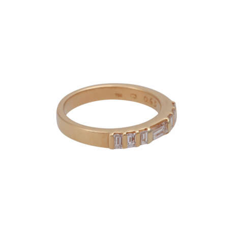Ring mit Baguette-Diamanten zusammen ca. 0,65 ct, - фото 2