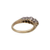 Ring mit Altschliffdiamanten zusammen ca. 0,6 ct, - photo 3