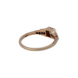 Ring mit Altschliffdiamanten zusammen ca. 0,28 ct, - photo 3