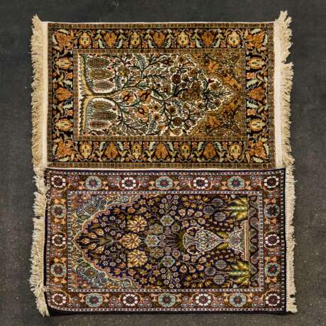 KonvoluTiefe: 2 Teppiche aus Kaschmirseide - Foto 1