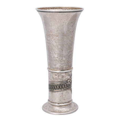 VEREINIGTE SILBERWARENFABRIKEN Vase, 800 Silber, um 1900. - Foto 2