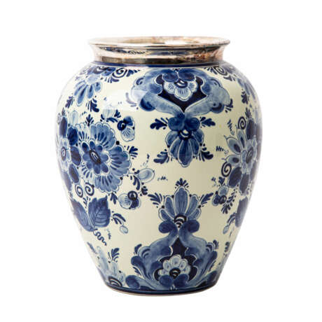 HERMANN BAUER Vase mit 925 Silber-Montur, 20. Jahrhundert. - фото 2