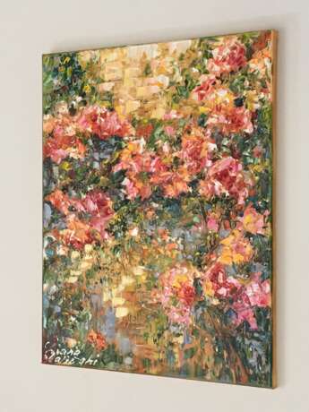 “The monastery rose” Canvas Oil paint Impressionist Landscape painting 2018 - photo 2