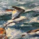 Чайки Canvas Oil paint Impressionism Marine art 2018 - photo 3