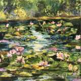 Пруд с водяными лилиями Canvas Oil paint Impressionism Landscape painting 2019 - photo 1