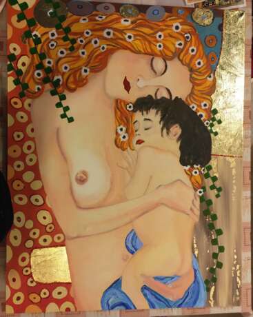 “A Declaration of love” Canvas Oil paint Impressionist Genre Nude 2020 - photo 2