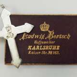 Baden: Kreuz für weibliche Dienstboten, Prototyp, im Etui. - фото 1