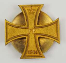 Mecklenburg-Schwerin: Militärverdienstkreuz, 1914, 1. Klasse - Schraubscheibe.