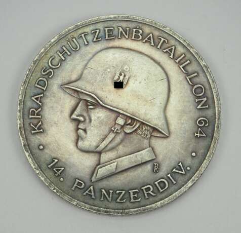Medaille des Kradschützenbataillon 64, 14. Panzerdivision. - фото 1