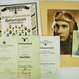 Urkundennachlass eines Unteroffiziers der Luftwaffenbeobachterstaffel 7. - фото 1
