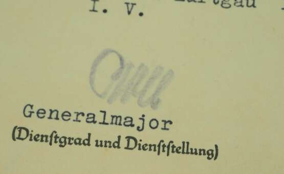 Eisernes Kreuz, 1939, 2. Klasse Urkunde für einen Feuerwerker-Unteroffizier des Stab Res. Flak Abt. 606 - Franz Gall. - фото 2