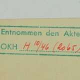 Eisernes Kreuz, 1939, 2. Klasse Urkunde für einen Unteroffizier des Bataillon Gensicke - Ernst Maisel. - photo 3