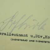 Eisernes Kreuz, 1939, 2. Klasse Urkunde für einen Obergefreiten der 4./ G.R. 528 - Ralph Graf von Oriola. - photo 2