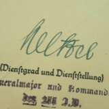 Eisernes Kreuz, 1939, 2. Klasse Urkunde für einen Gefreiten der 1./ Pi.L. 1 - Wilhelm Wetzel. - фото 2