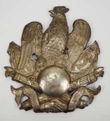 Frankreich: Tschako Beschlag für Mannschaften der Infanterie - Epoche Louis Philippe.